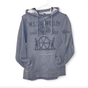 J. America Charcoal Gray Men's Hoodie